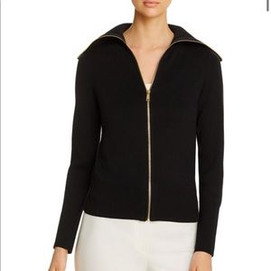 Nic+Zoe Black Zip Sweater Jacket